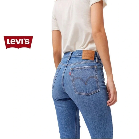 Custom Altered Levi Wedgie Straight leg jeans - Picture 2 of 16